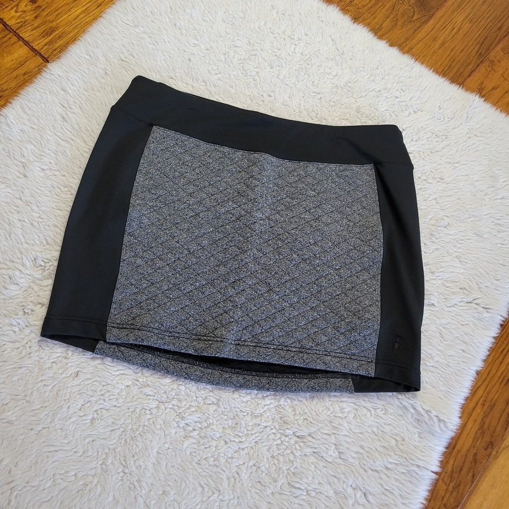 Smartwool Diamond Peak Quilted Mini Skirt Women's Large Merino Wool Blend